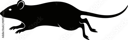 midnight mouse silhouette a emblem of stealth, agility, and nocturnal charm, isolated on transparent background