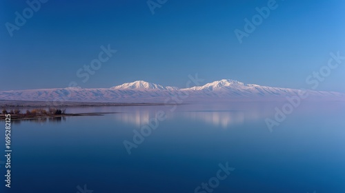 Wallpaper Mural Professional Landscape Photography of Qinghai Lake with Perfect Water Reflection Torontodigital.ca