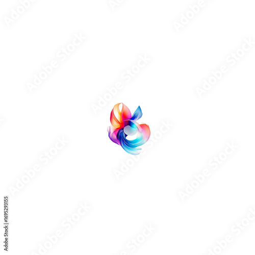 colorful lollipop on white background
