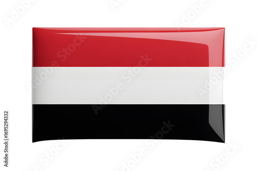 Sleek Yemen flag emblem gleaming with patriotic pride, perfect for national holiday celebrations and global unity campaigns everywhere now Free Download Sleek Yemen flag emblem gleaming with patriotic pride, perfect for national holiday celebrations and global unity campaigns everywhere now - GFXLoad