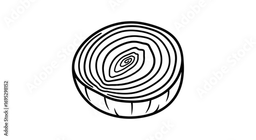 cross section of onion, vegetable, food, cooking, ingredient, kitchen, culinary, recipe, botany, plant, nature, circle, rings, layers, fresh, healthy, diet, organic, vitamin, spice