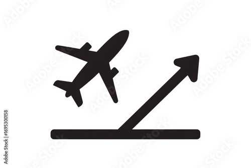 A plane is flying in the sky