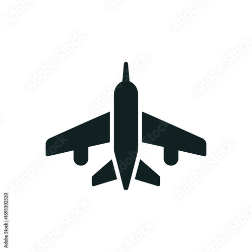 A black and white image of a plane