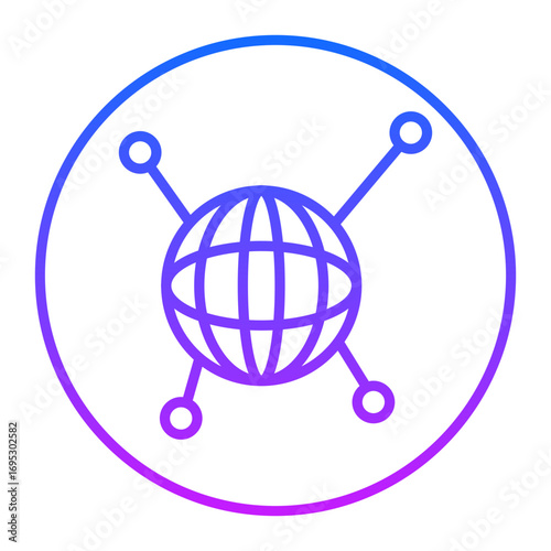 Global Network Vector Icons