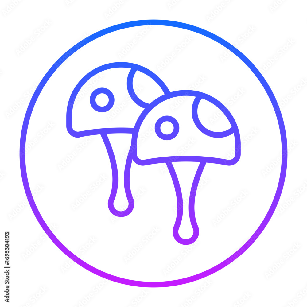 Obraz premium Mushroom Vector Icons
