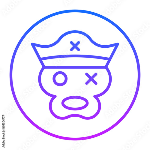 Pirate Monkey Vector Icons