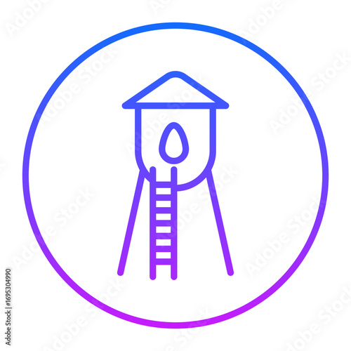 Water Tank Vector Icons