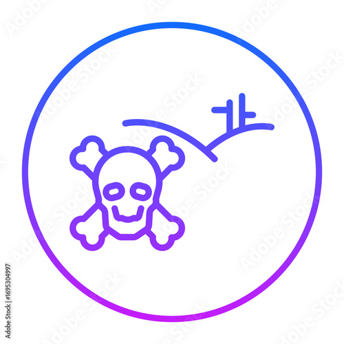 Skull Island Vector Icons