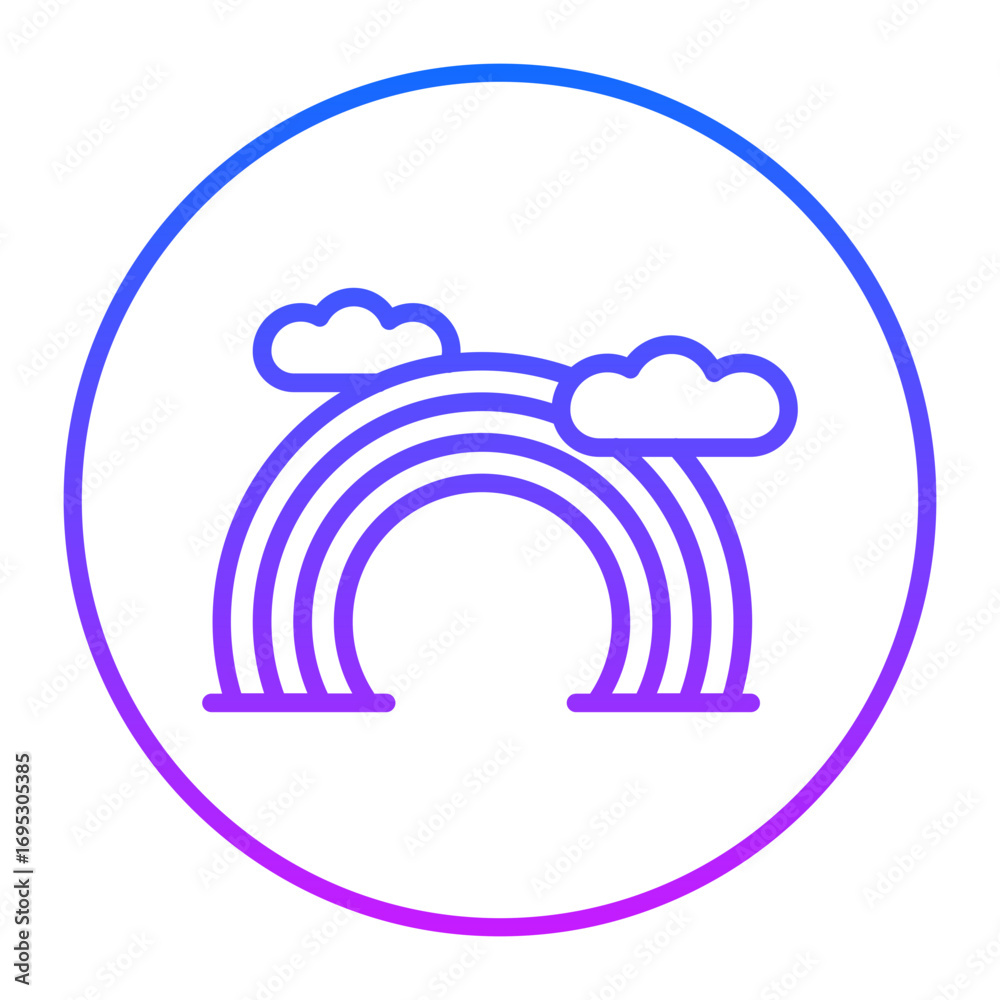 Fototapeta premium Rainbow Vector Icons