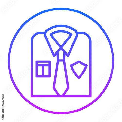 Police Uniform Vector Icons