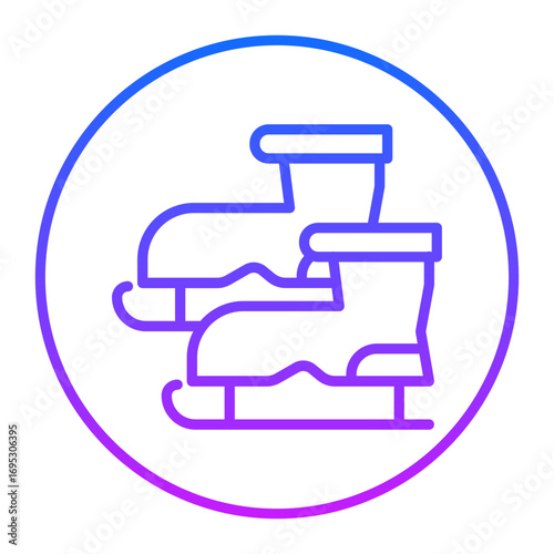 Ice Skate Vector Icons