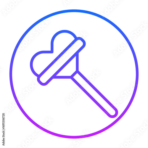 Heart Lollipop Vector Icons