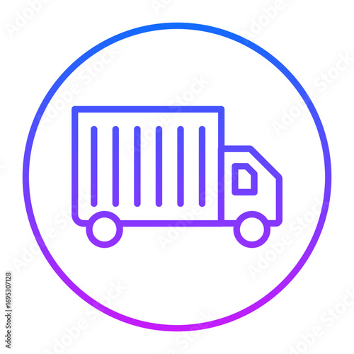 Cargo Truck Vector Icons