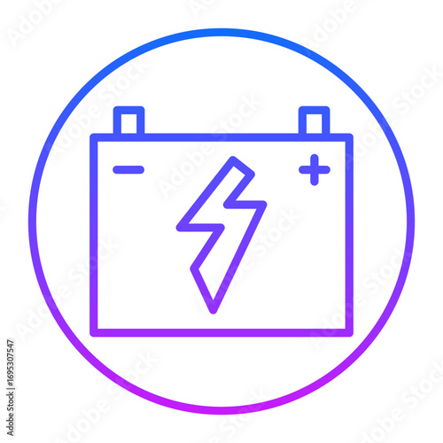 Auto Battery Vector Icons