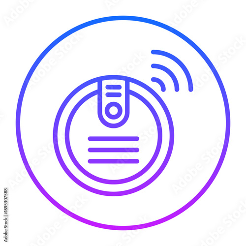 Smart Vecuum Cleaner Vector Icons