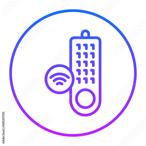 Smart Remote Control Vector Icons