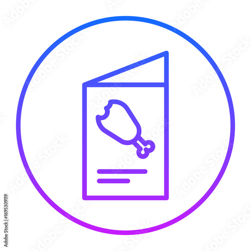 Thanksgiving Recipe Vector Icons