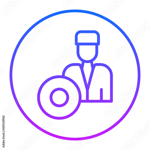Bodhran Player Vector Icons