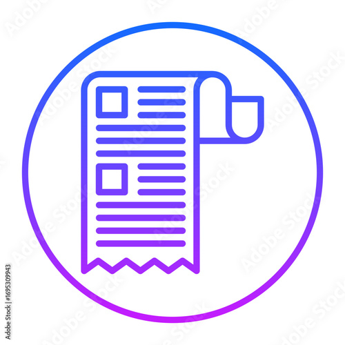 Receipt Vector Icons