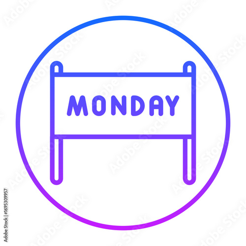 Cyber Monday Banner Vector Icons
