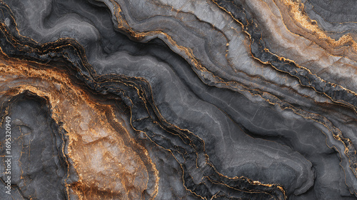 Elegant Black and Gold Marble Texture