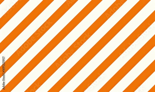 Abstract pattern of diagonal orange and white stripes creating a vibrant visual effect