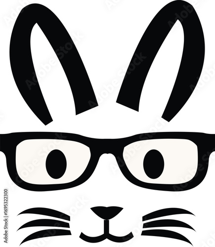 World Animal Day themed glasses rabbit head