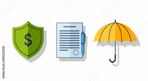 Understanding insurance policies coverage financial safety and risk management for secure future planning vector