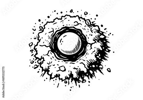 Flour hand drawn sketch vector illustration