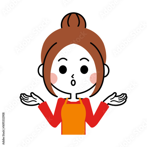 主婦のイラスト