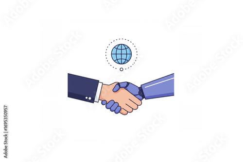 Human and Robot Handshake Global Partnership