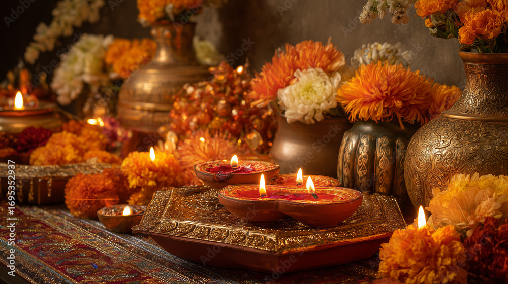 Obraz premium Happy Diwali Celebration