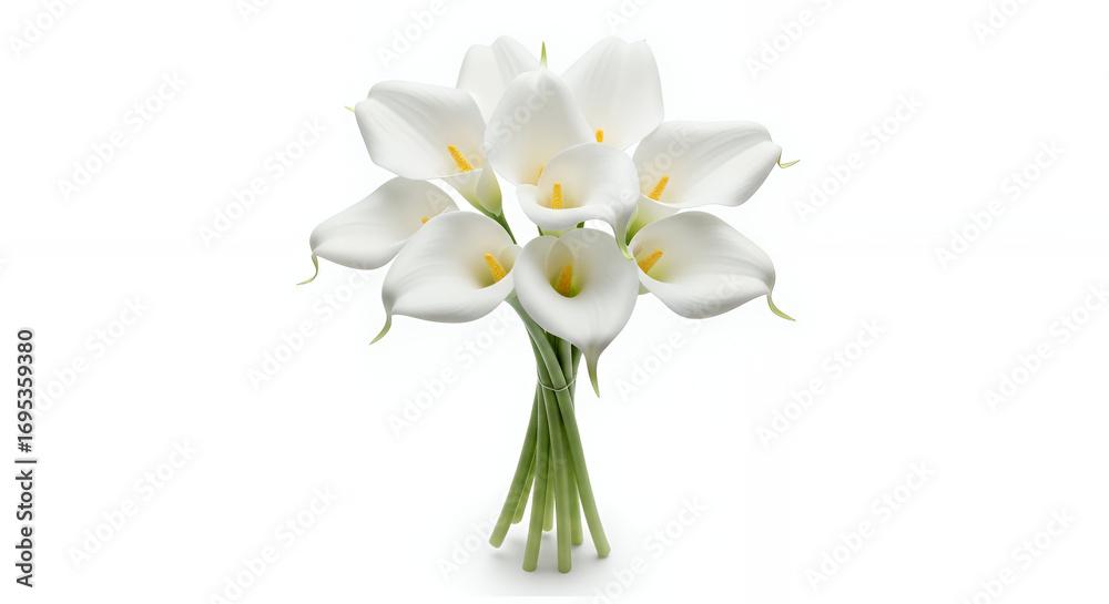 Fototapeta premium Calla lily isolated on white