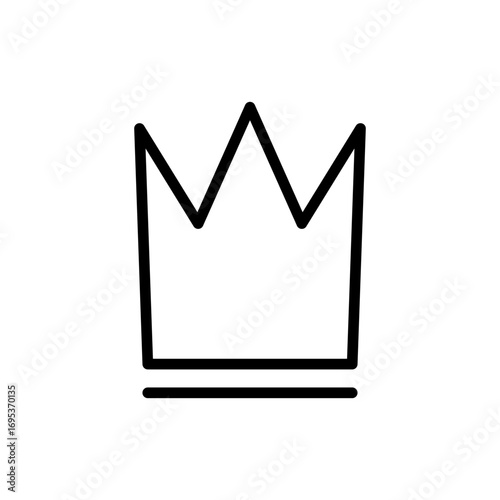 Crown icon symbol for apps and websites. crown sign and symbol