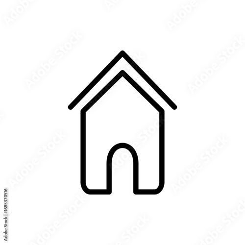 House icon symbol for apps and websites. Home sign and symbol