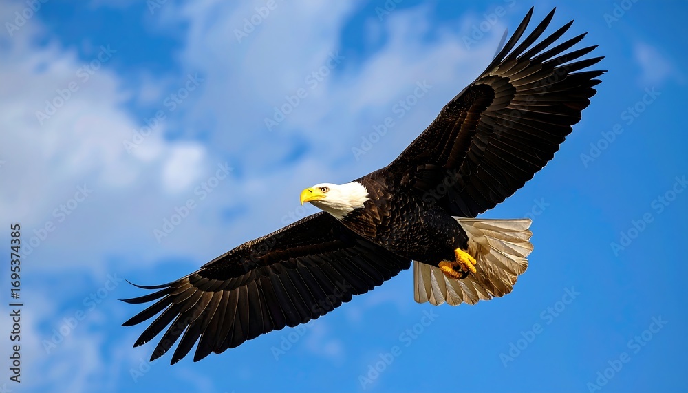 Fototapeta premium Majestic eagle soaring (1)