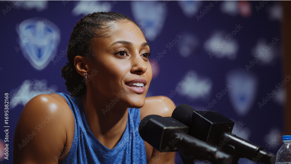 Fototapeta premium Post Game Interview