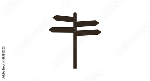 directional signpost with multiple arrows pointing various ways