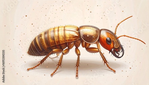 Detailed illustration of a beetle (1)