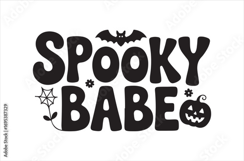 Halloweensvg, Witches Typography Quotes, Funny Halloween Gift, Retro Spooky svg, Ghost vector, Cut file, Files for Cricut, silhouette, Instant Download