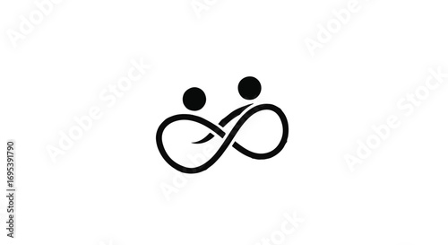 Symbol of eternal connection and unity between two people