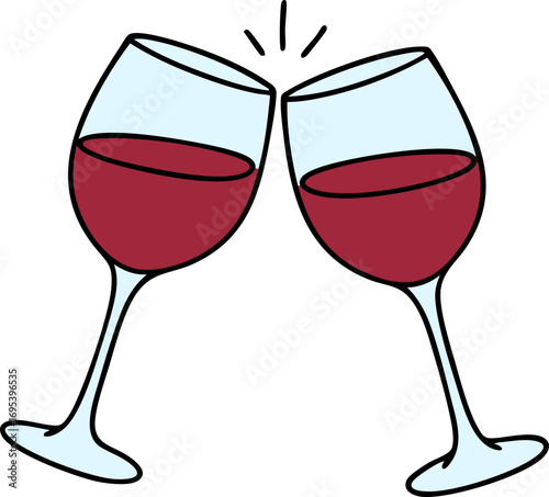 Wine Glass Toast Icon