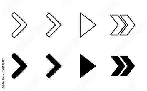 Arrow icon set. Arrow symbol. Arrow sign for your web design.