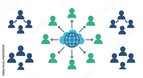 Optimizing Digital Data Flow: Essential Vector Icon for Modern Business Solutions
