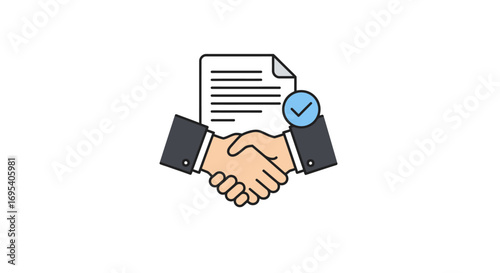 Streamlining Digital Agreements: Icon for Secure E-Signature & Online Contract Solutions
