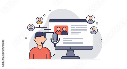 Elevate Your Digital Story: Flat Vector Icon for Web Analytics & Strategic Insight