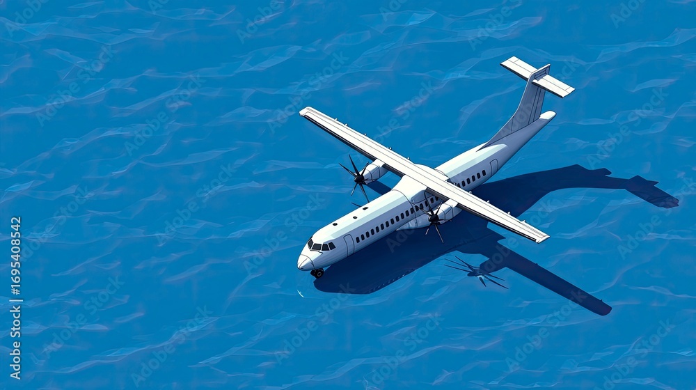 Naklejka premium Oceanus Ascendant A Future of Sea-Based Aviation