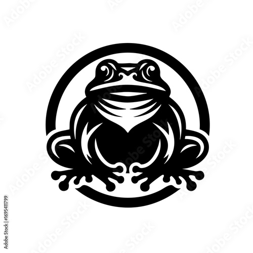 Frog Tattoo Vector Illustration