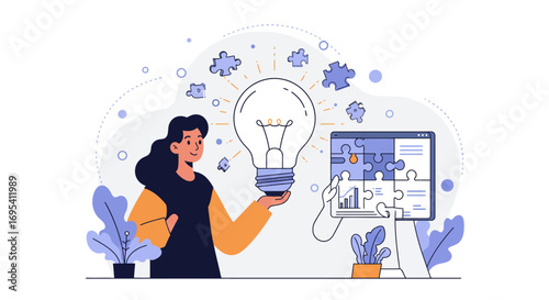 Empowering Digital Solutions: Joyful Professional Conquers Complex Strategic Puzzle