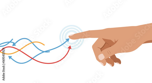Empowering Digital Interaction: Human Finger Precisely Guiding a Smart Interface